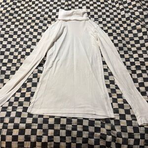Michael Stars White Long Sleeve Turtleneck